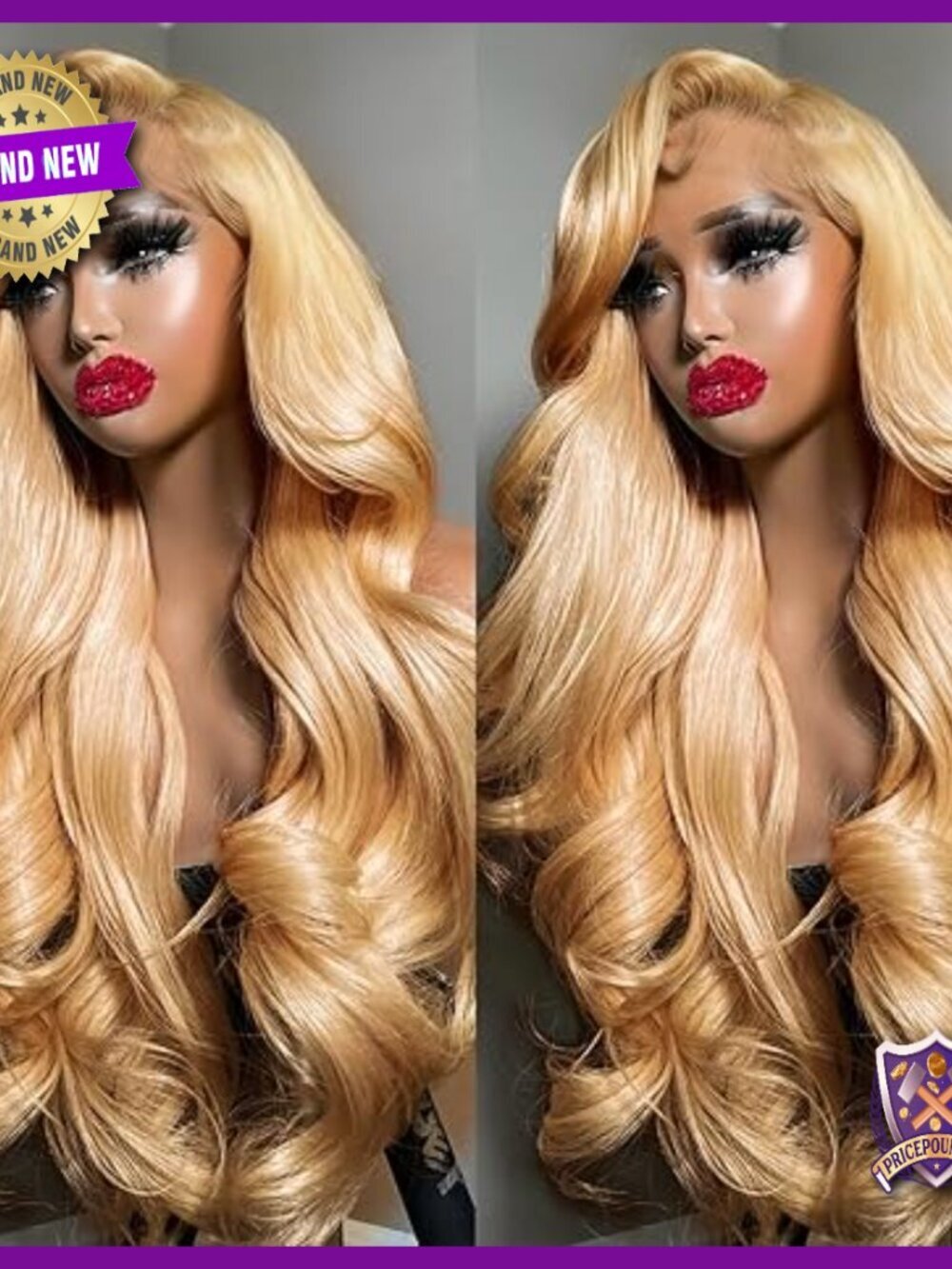 Human Hair Lace Front Wig 18 Inch Body Wave Pre Plucked Glueless